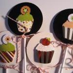 Set Of 8 Halloween Cupcake Picks
